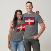 Piemonte waving flag met naam t-shirt (Unisex)