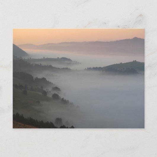 Pieniny Mountains Sunrise Briefkaart (Voorkant)