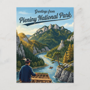 Pieniny Nationaal Park Polen Briefkaart