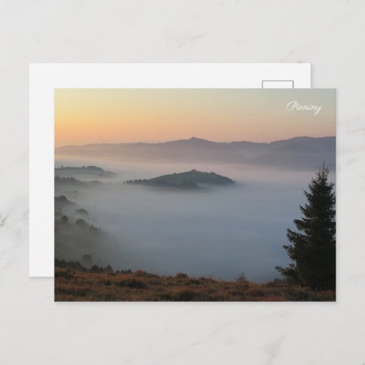 Pieniny sunrise briefkaart (Voorkant / Achterkant)