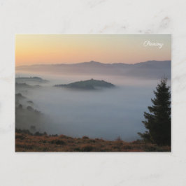 Pieniny sunrise briefkaart