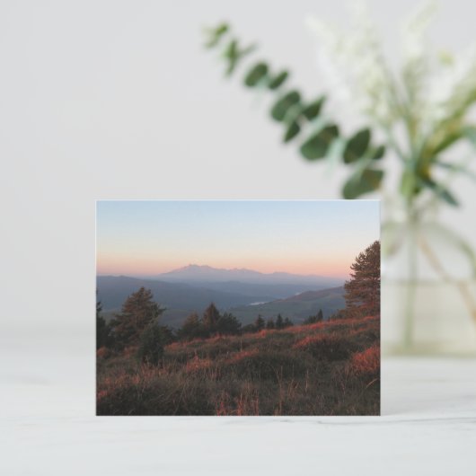 Pieniny sunrise briefkaart (Staand voorkant)