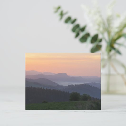 Pieniny sunrise briefkaart (Staand voorkant)