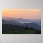 Pieniny sunrise poster (Voorkant)