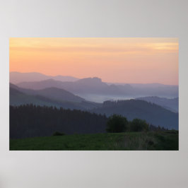 Pieniny sunrise poster