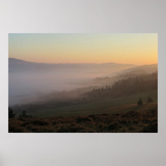 Pieniny sunrise poster (Voorkant)