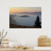 Pieniny sunrise poster (Keuken)