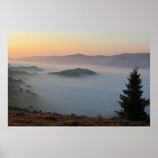 Pieniny sunrise poster (Voorkant)