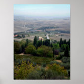 Pienza Landscape Poster (Voorkant)