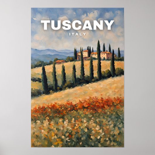 Pienza Tuscany Poster (Voorkant)