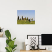 Pienza, Val d'Orcia, provincie Siena, Toscane, Poster (Thuiskantoor)