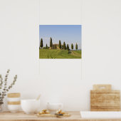 Pienza, Val d'Orcia, provincie Siena, Toscane, Poster (Keuken)