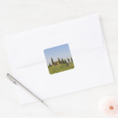 Pienza, Val d'Orcia, provincie Siena, Toscane, Vierkante Sticker (Envelop)