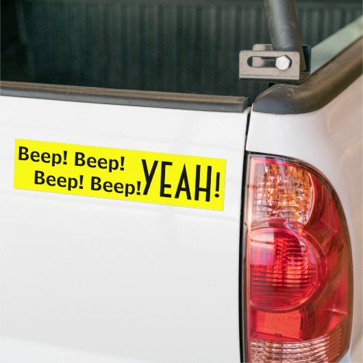 Piep Beep YEAH! koele nieuwe bumpersticker (Op Truck)