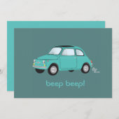 Piep! Birthday Uitnodiging (Voorkant / Achterkant)