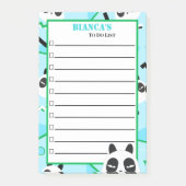 Piep Blauwe Pandabeer Post-it® Notes (Voorkant)