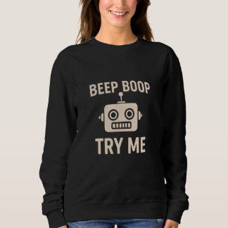 Piep boop probeer me robot trui