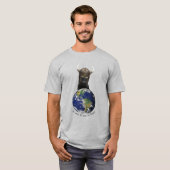 Piep de Veroveraar/Viking Cat T-shirt. licht T-shirt (Voorkant volledig)