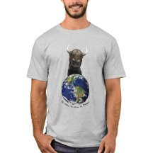 Piep de Veroveraar/Viking Cat T-shirt. licht