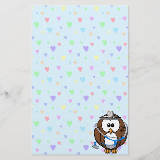 piep Doc Uil Briefpapier (Voorkant)