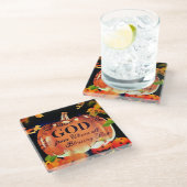 Piep God van wie alle zegelstroom Glazen Onderzetter (Schuin)