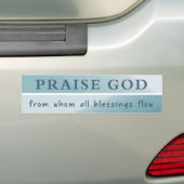 Piep God van wie alle zinnen stromen Bumpersticker (Op auto)