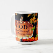 Piep God van wie alle zinnen stromen Koffiemok (Voorkant links)