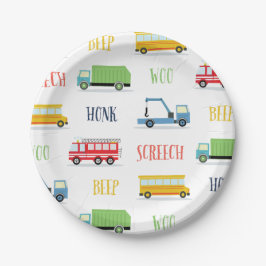 Piep Honk krijsen over Papieren Borden Bordje