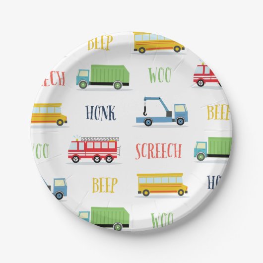 Piep Honk krijsen over Papieren Borden Papieren Bordje (Voorkant)