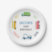 Piep Honk screech Papier Borden Papieren Bordje (Voorkant)