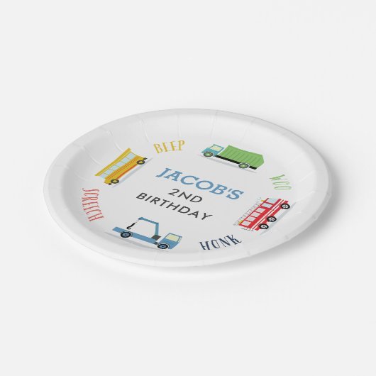 Piep Honk screech Papier Borden Papieren Bordje (Gekanteld)