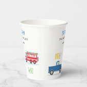 Piep honk woo truck verjaardagsfeestje Papieren be Papieren Bekers (Rechts)