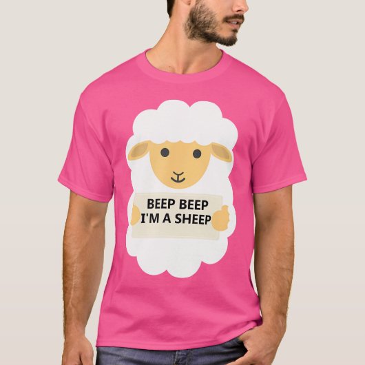 Piep, ik ben een schaap t-shirt (Voorkant)