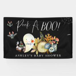 Piep-Klaar | Kleine Geest Halloween Baby Shower Spandoek