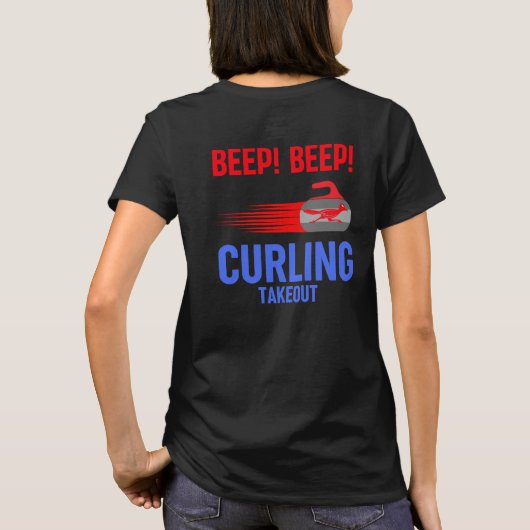 Piep! Piep! Curling-afhaal T-shirt (Achterkant)