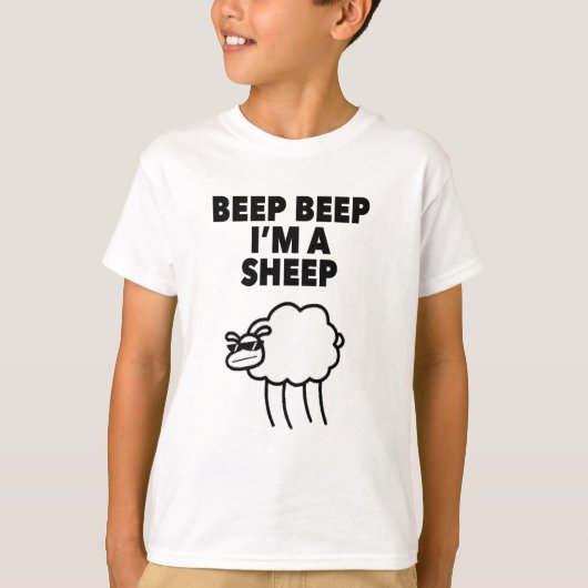 Piep piep ik ben een schaap-schaap-schaafje t-shirt (Voorkant)
