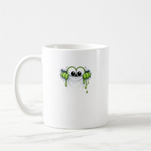 Piep-slijm! Knuffel slijmmonster loerend ontwerp Koffiemok