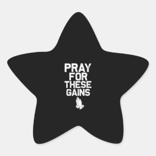 Piep voor deze winsten fitness Gym Motivatie Ster Sticker
