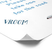 Piep Vroom woo Vliegtuig 2 verjaardagsfeestje Poster (Hoek)