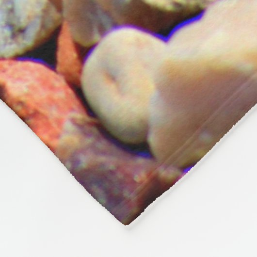 Piepels kleurige textuur fleece deken (Hoek)