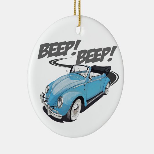 piepen gaat de auto halen keramisch ornament (Rechts)