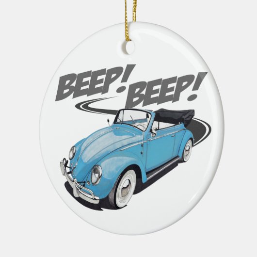 piepen gaat de auto halen keramisch ornament (Links)