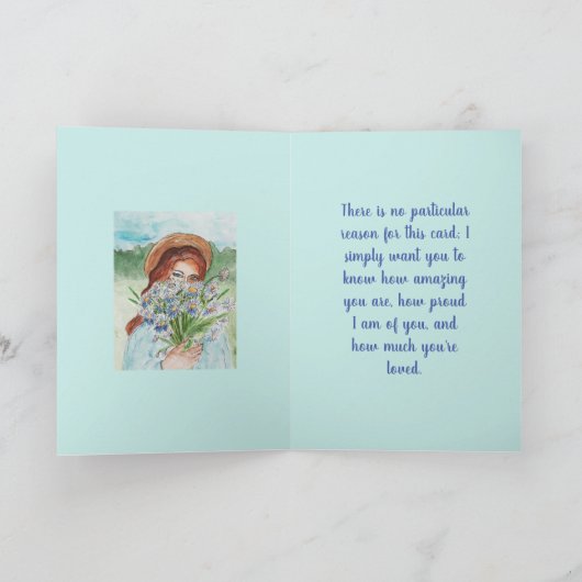 PIEPENDE OGEN OP ELK MOMENT DOCHTER KAART (Binnen)