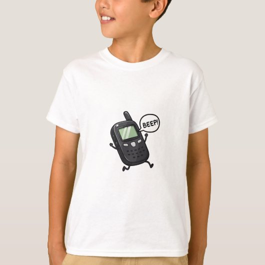 Piepende Retro Mobiele Telefoon Kinderen T-shirt (Voorkant)