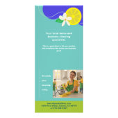 Piepende schone marketing reclamekaart (Achterkant)