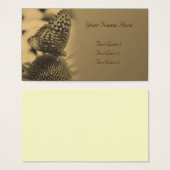 Piepende sepia Butterfly op Natuur van de ventilat Visitekaartjes (Voorkant /achterkant)