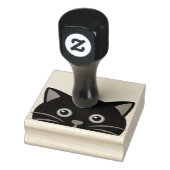 PIEPENDE ZWARTE KAT RUBBER STEMPEL (Stempel)