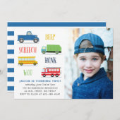 Piephonk woo foto verjaardagsfeestje Foto Kaart (Voorkant / Achterkant)