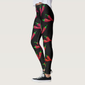 Piepjes met zwart, warm 2 leggings (Links)
