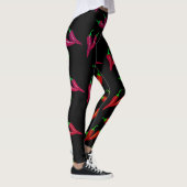 Piepjes met zwart, warm 2 leggings (Rechts)
